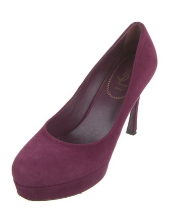 Yves Saint Laurent Rive Gauche Suede Pumps