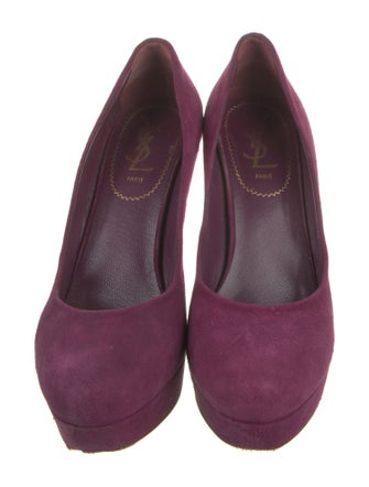 Yves Saint Laurent Rive Gauche Suede Pumps