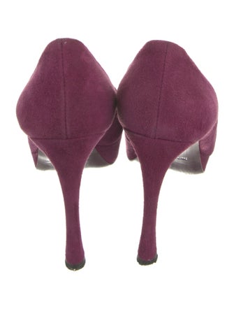 Yves Saint Laurent Rive Gauche Suede Pumps