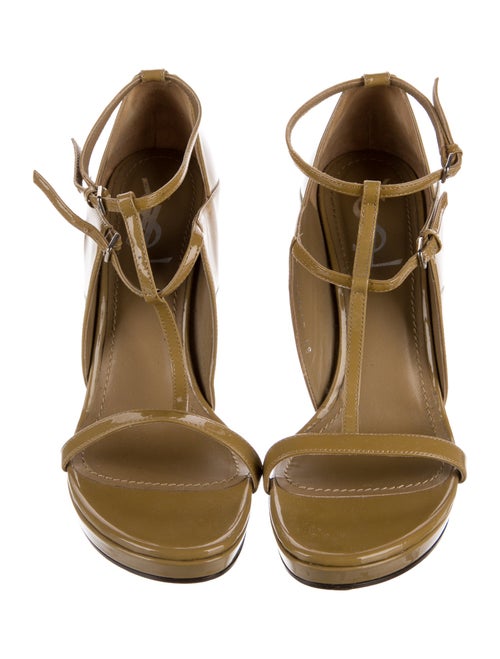 Yves Saint Laurent Patent Leather T-Strap Pumps