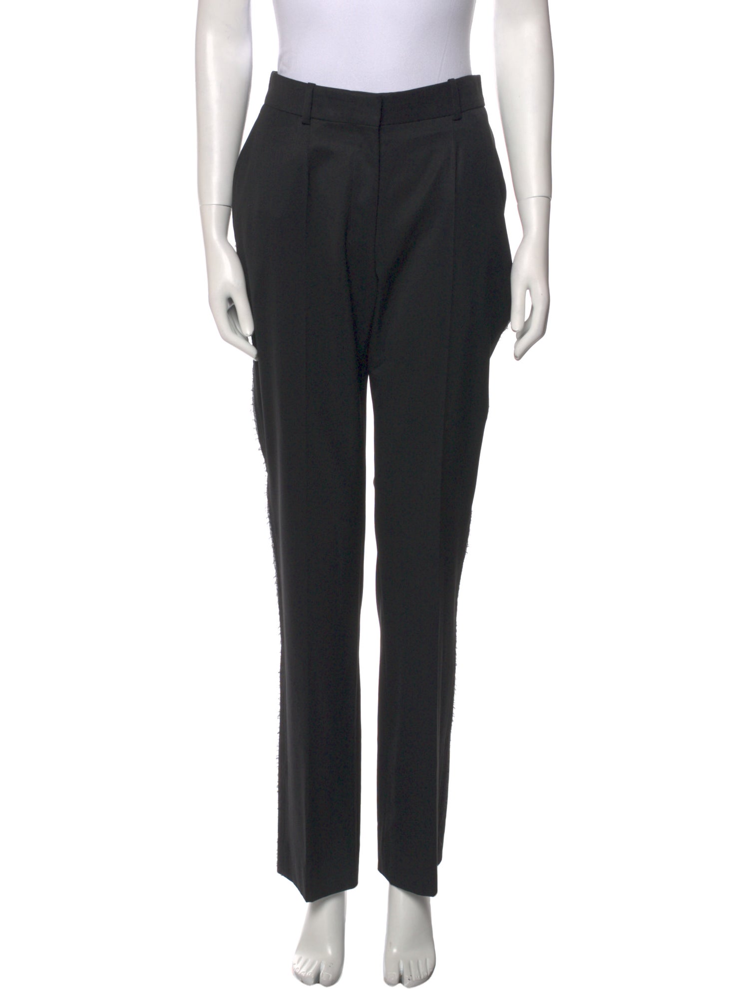 Yves Saint Laurent Wool Straight Leg Pants