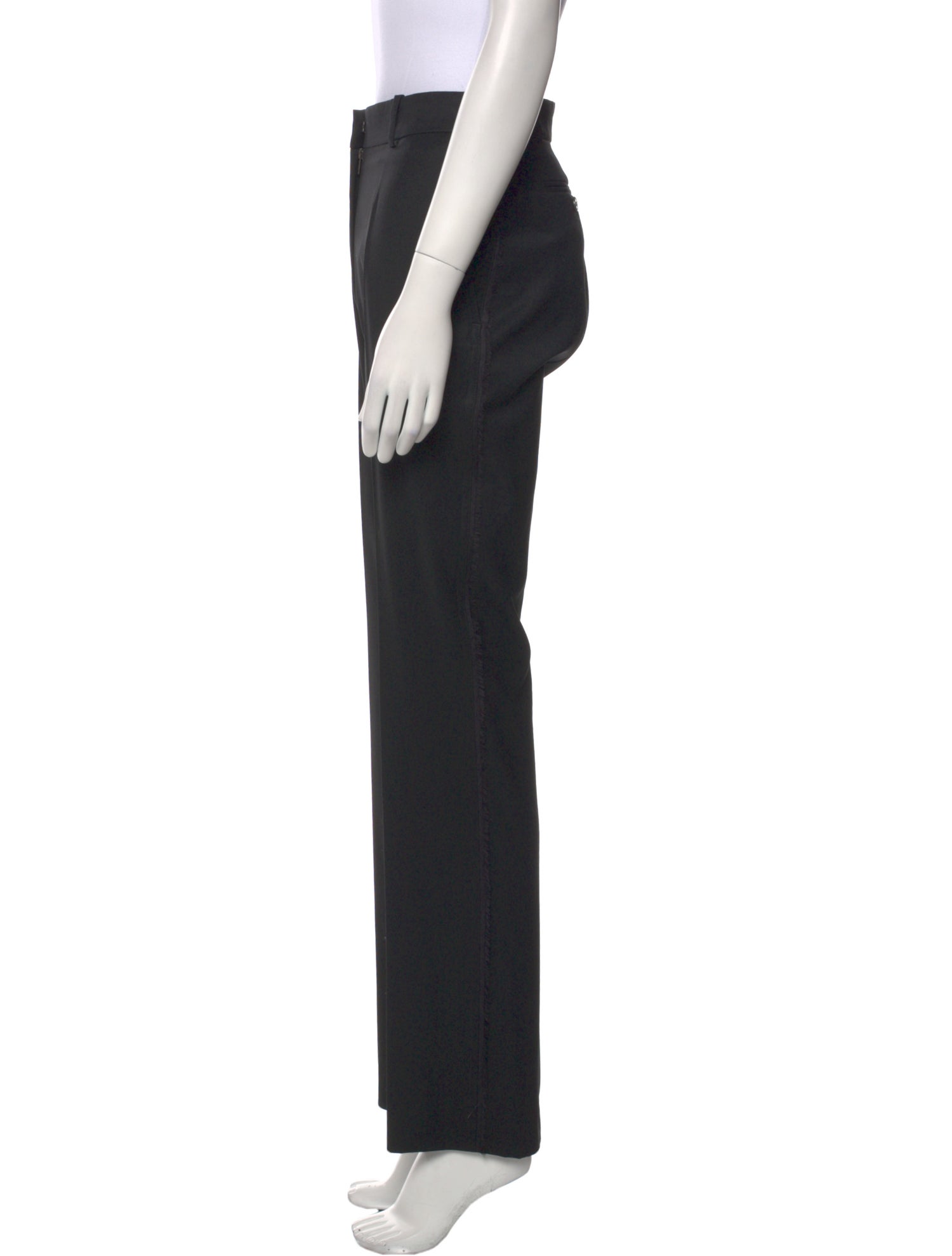 Yves Saint Laurent Wool Straight Leg Pants