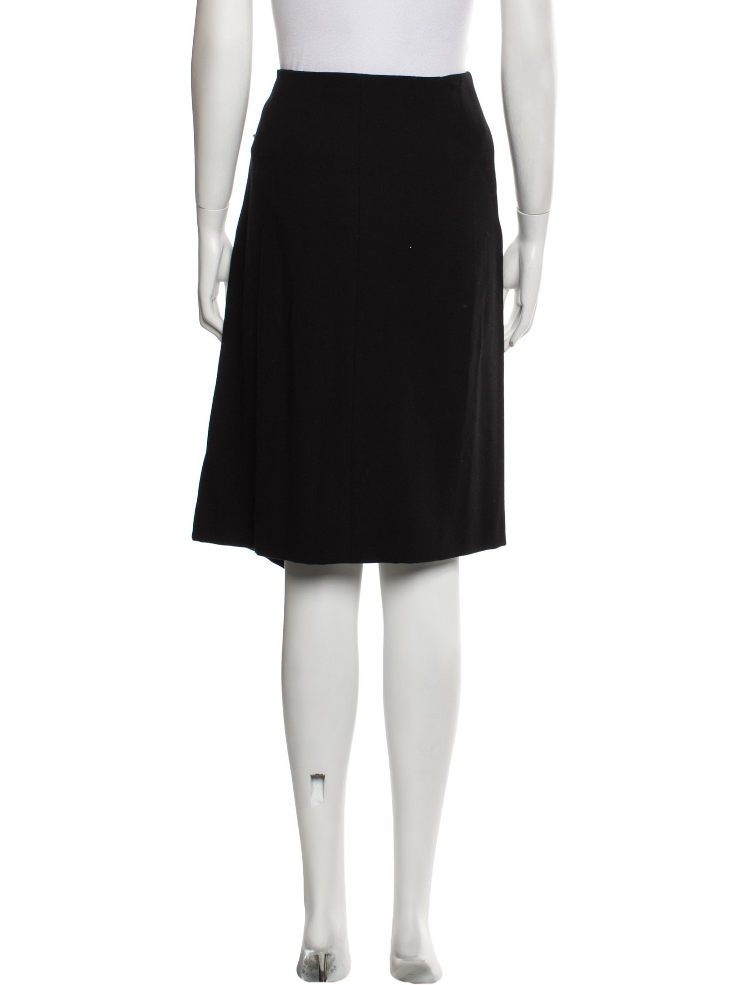 【NONCODE】Laurent Wool Pleats Skirt pleated maxi skirt in prince of wales check | Saint Laurent