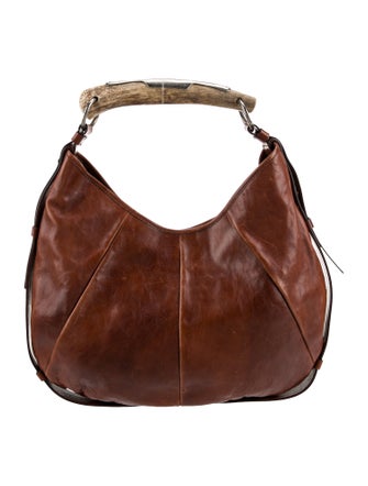 Yves Saint Laurent Leather Mombasa Horn