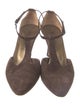 Yves Saint Laurent Suede T-Strap Pumps