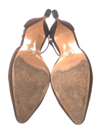Yves Saint Laurent Suede T-Strap Pumps