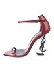 Saint Laurent Patent Leather Sandals