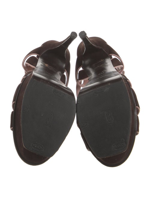 Yves Saint Laurent Leather T-Strap Sandals