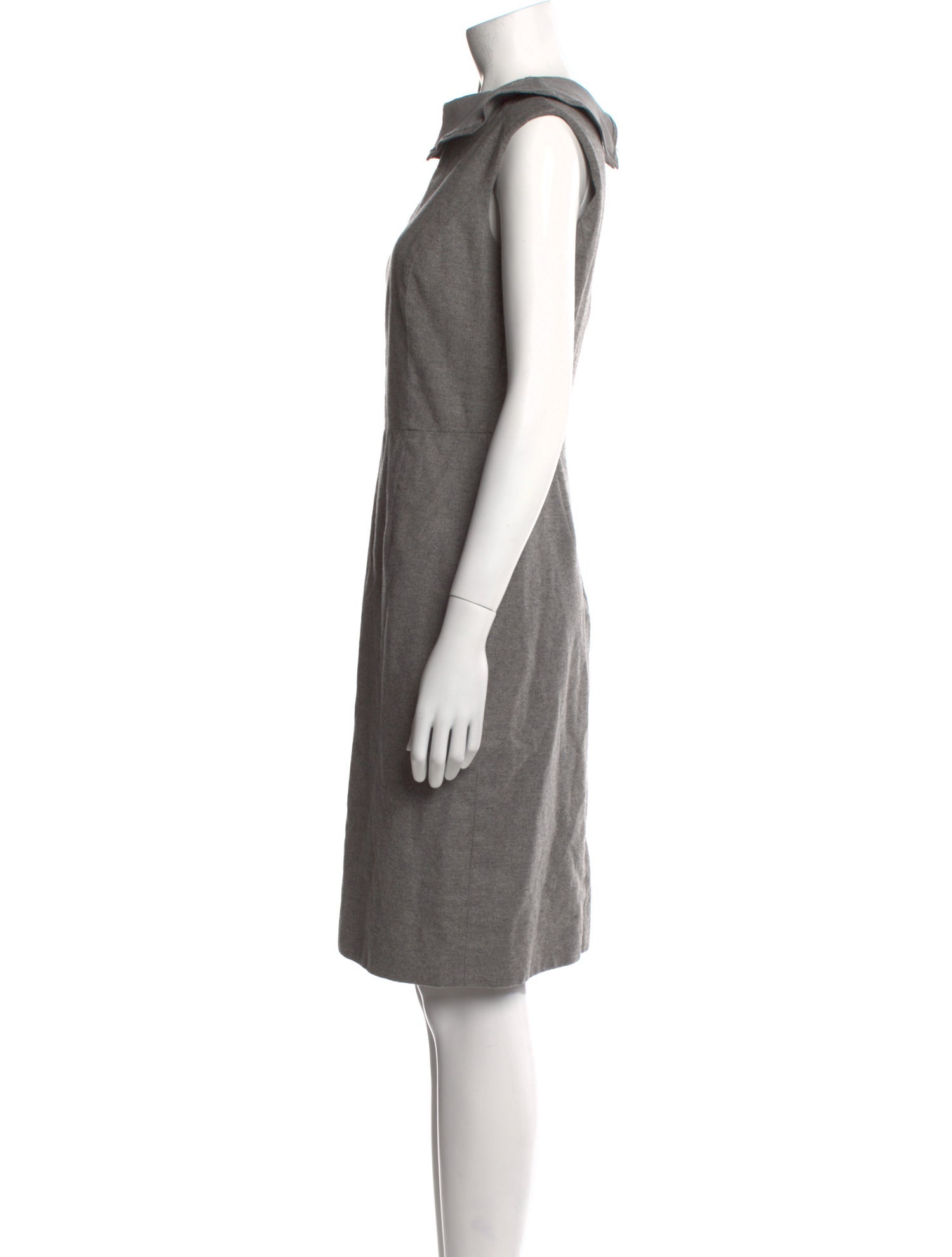 Yves Saint Laurent Wool Knee-Length Dress
