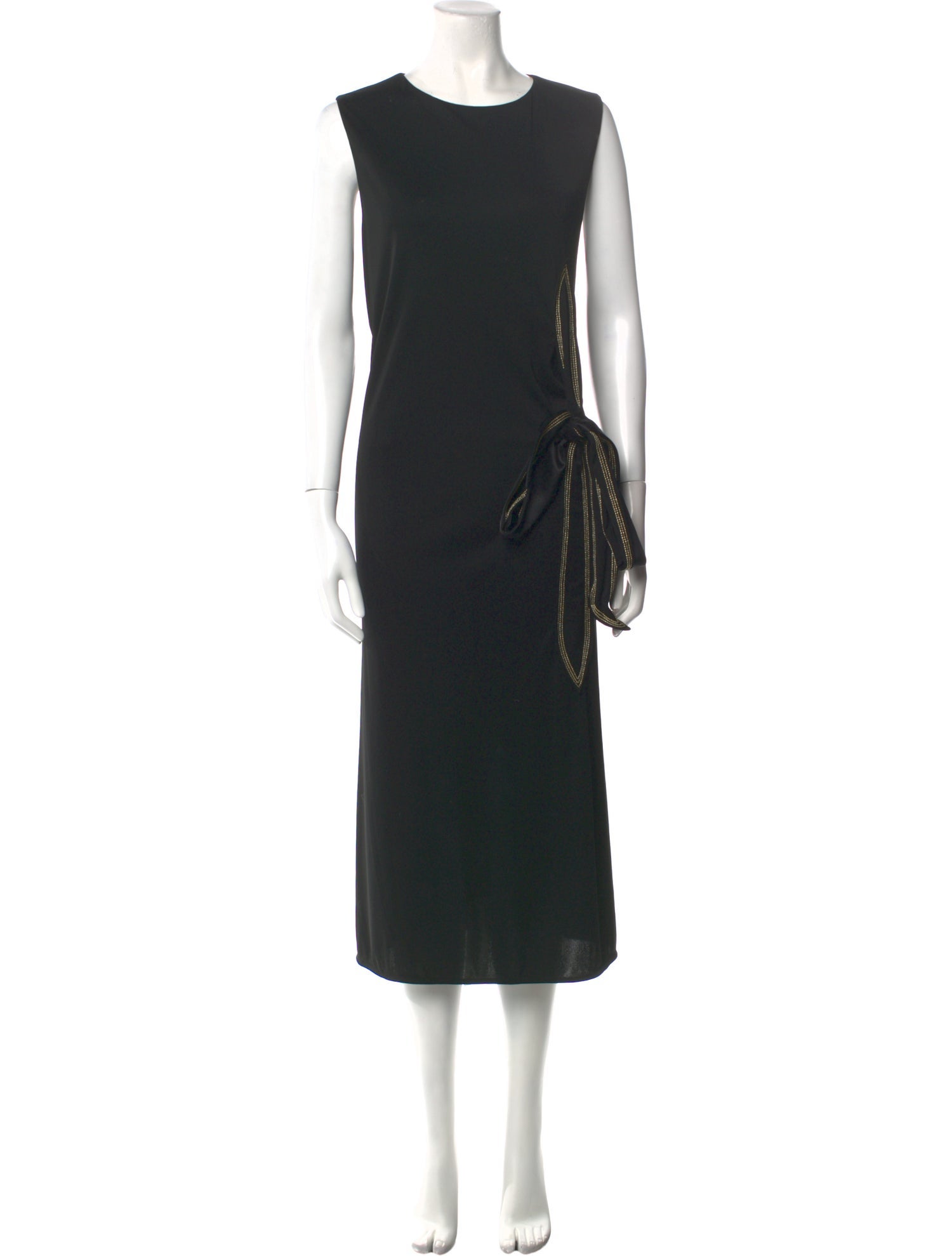 Yves Saint Laurent Wool Midi Length Dress