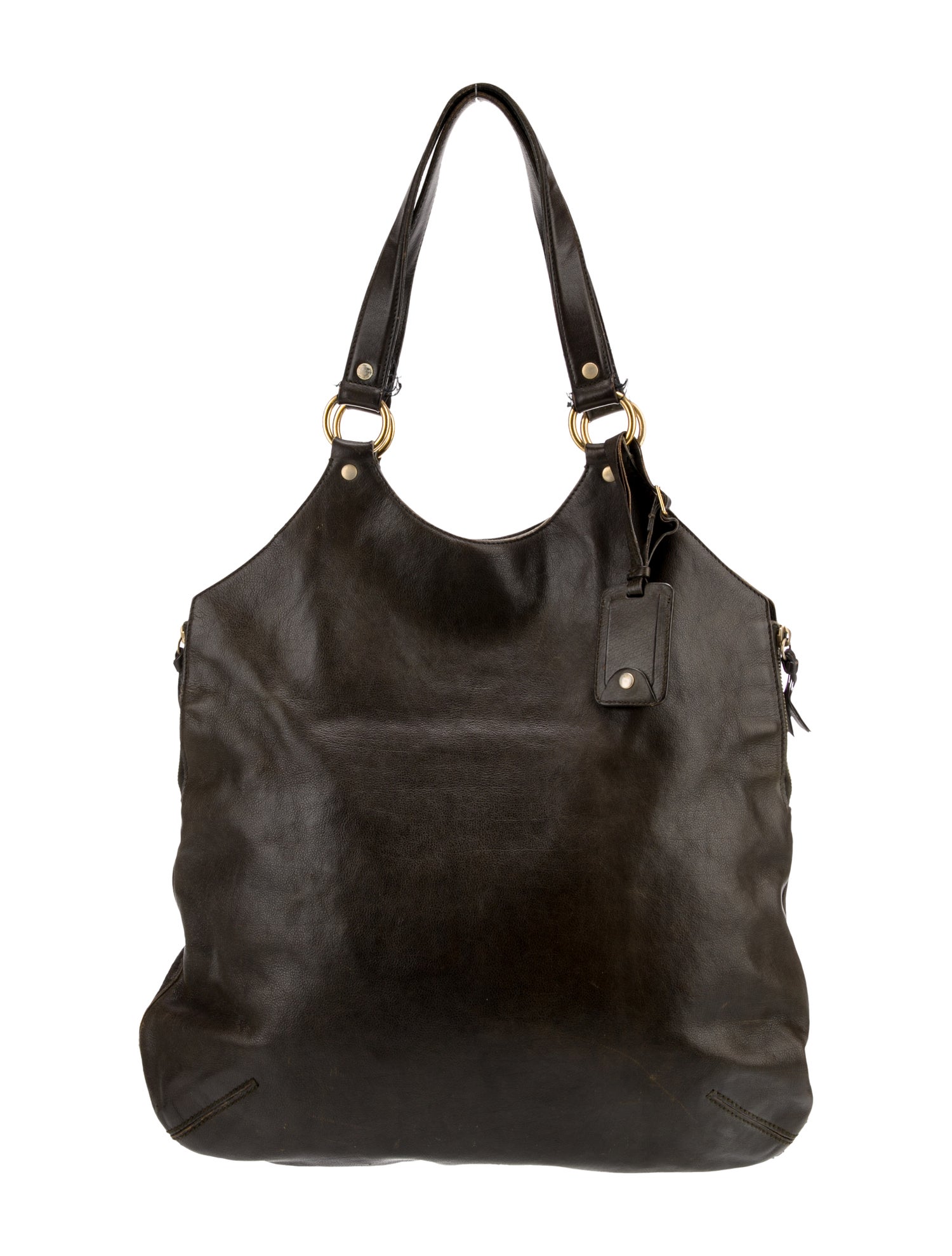 Yves Saint Laurent Rive Gauche Leather Top Handle Bag