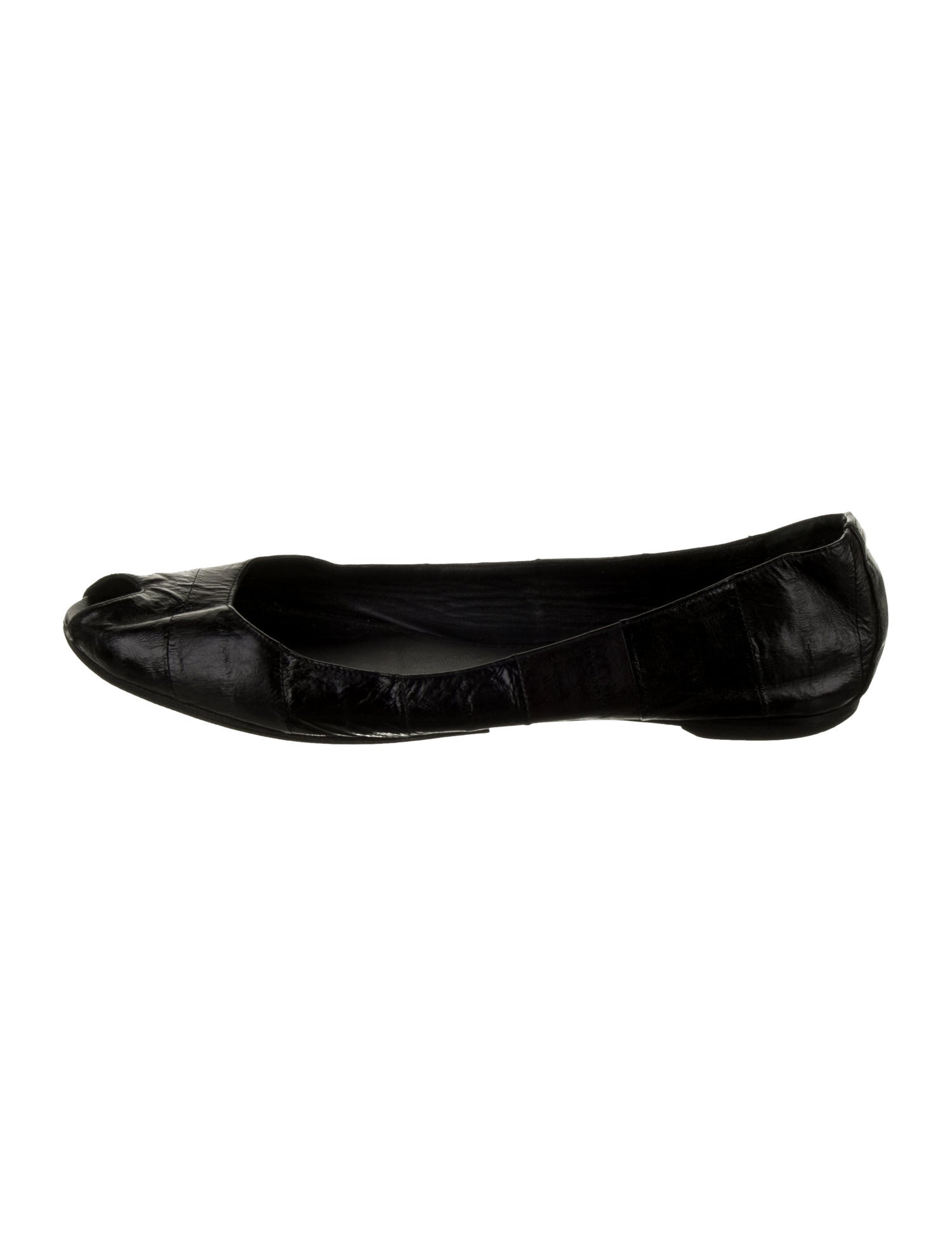 Yves Saint Laurent Eel Skin Flats