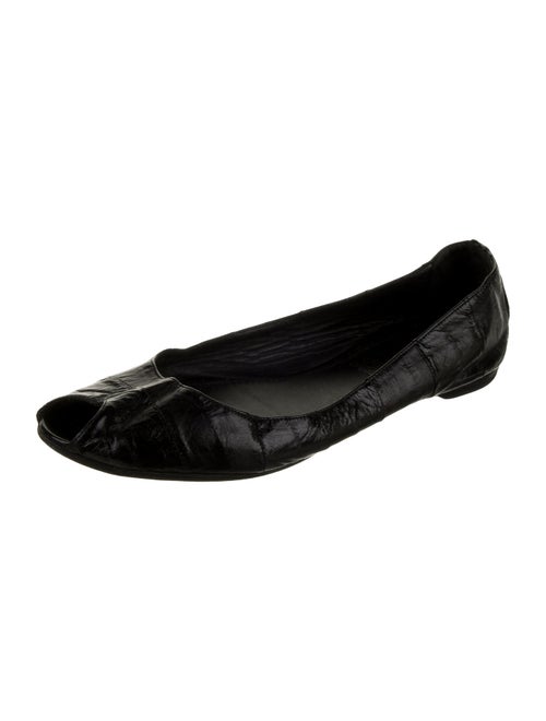 Yves Saint Laurent Eel Skin Flats