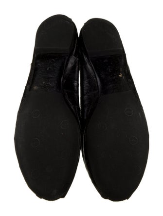 Yves Saint Laurent Eel Skin Flats
