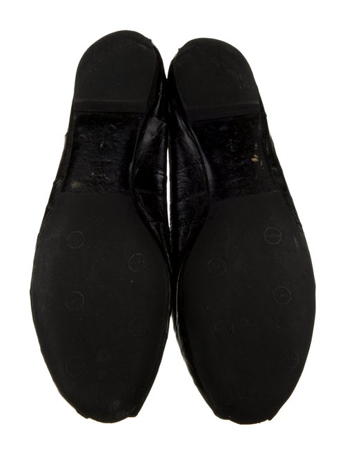 Yves Saint Laurent Eel Skin Flats