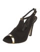 Yves Saint Laurent Suede Slingback Pumps