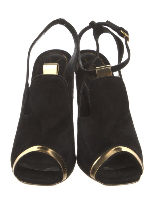 Yves Saint Laurent Suede Slingback Pumps