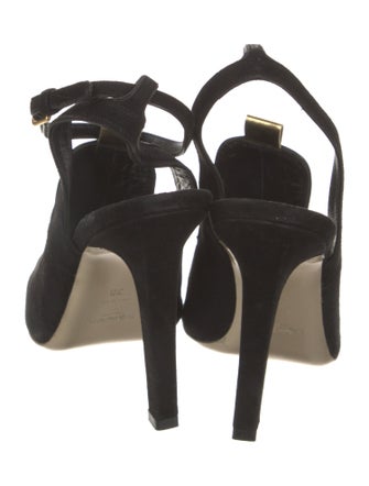 Yves Saint Laurent Suede Slingback Pumps