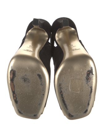 Yves Saint Laurent Suede Slingback Pumps