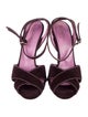 Yves Saint Laurent Rive Gauche Suede Sandals
