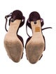Yves Saint Laurent Rive Gauche Suede Sandals