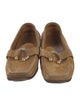 Yves Saint Laurent Rive Gauche Suede Bow Accents Loafers