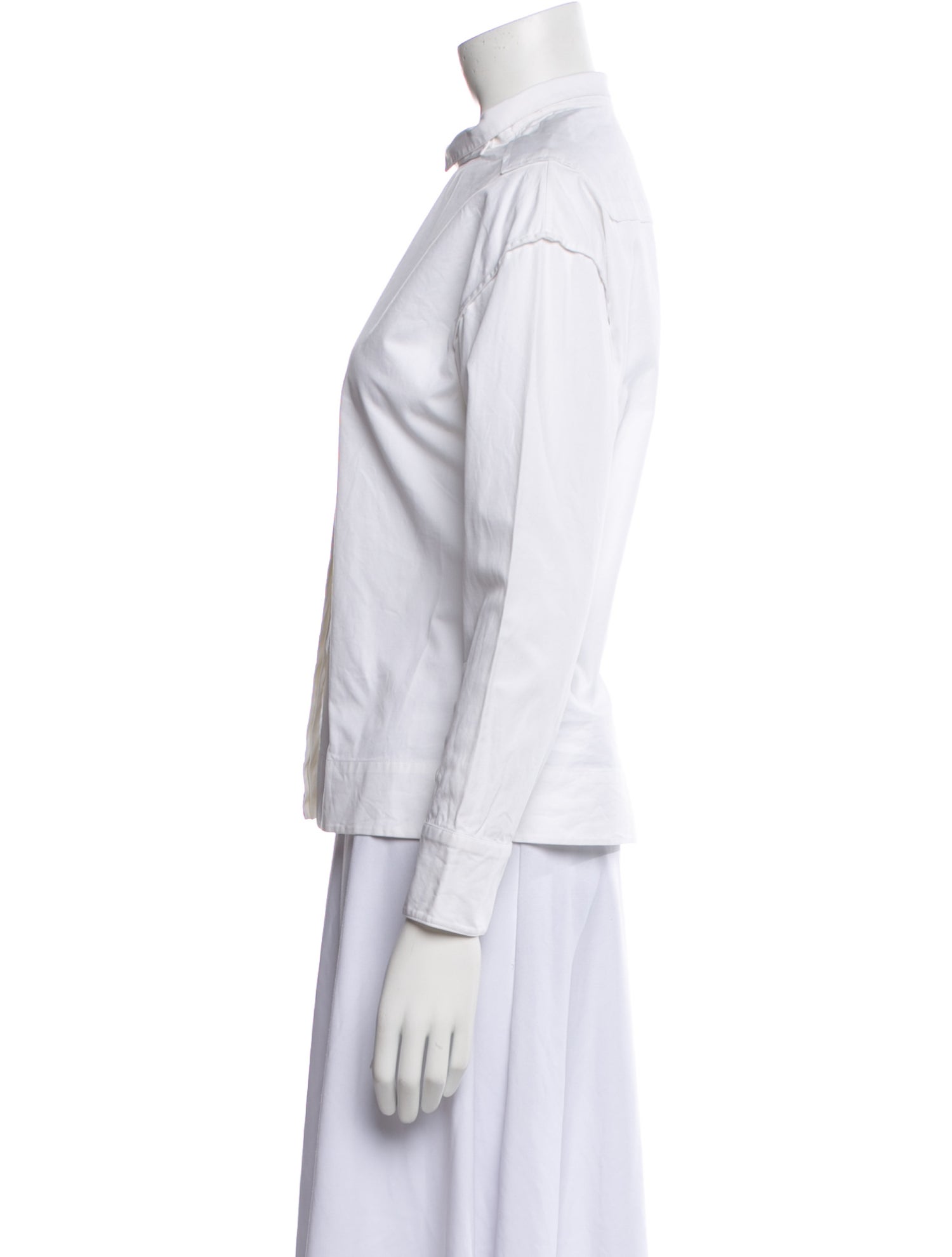 Yves Saint Laurent Rive Gauche Vintage 1990's Button-Up Top