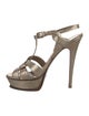 Yves Saint Laurent Leather T-Strap Sandals