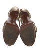 Yves Saint Laurent Leather T-Strap Sandals