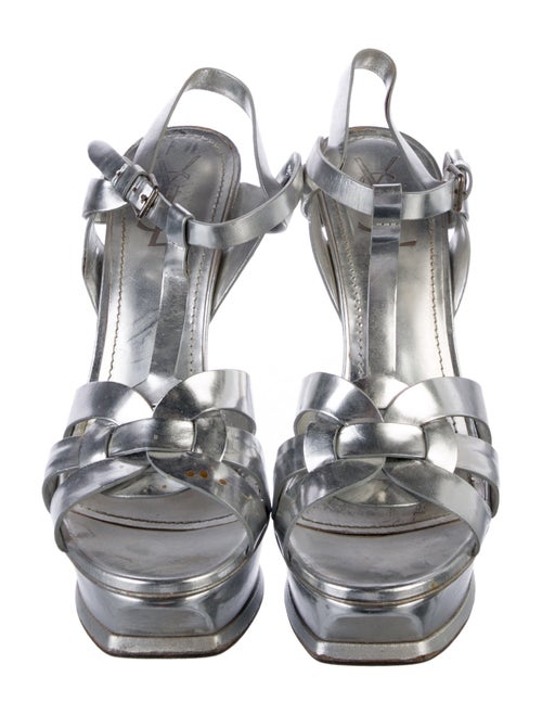 Yves Saint Laurent Leather T-Strap Sandals