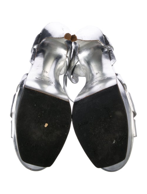 Yves Saint Laurent Leather T-Strap Sandals