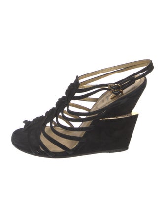 Yves Saint Laurent Suede Slingback Sandals