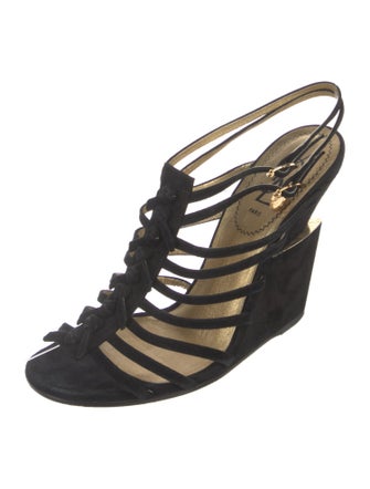 Yves Saint Laurent Suede Slingback Sandals