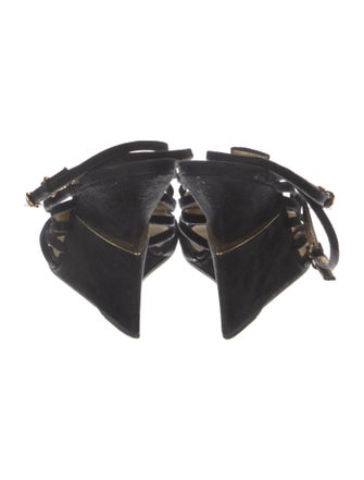 Yves Saint Laurent Suede Slingback Sandals