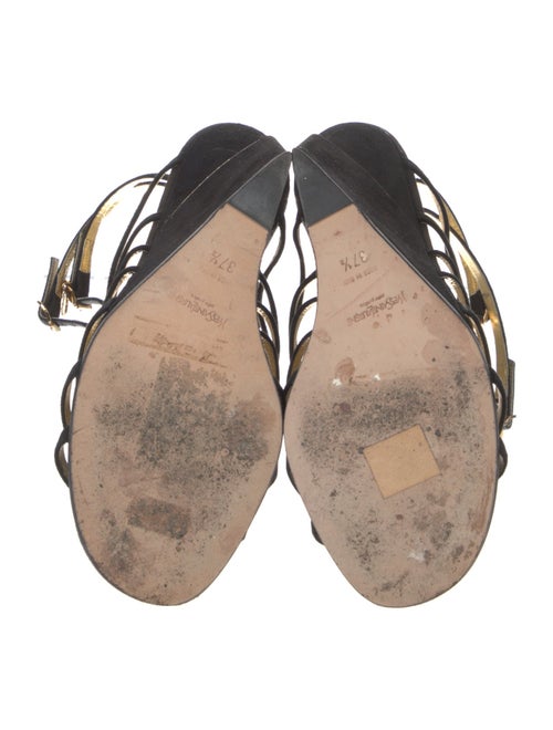 Yves Saint Laurent Suede Slingback Sandals