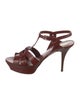 Yves Saint Laurent Leather T-Strap Sandals