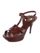 Yves Saint Laurent Leather T-Strap Sandals