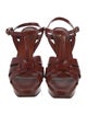 Yves Saint Laurent Leather T-Strap Sandals