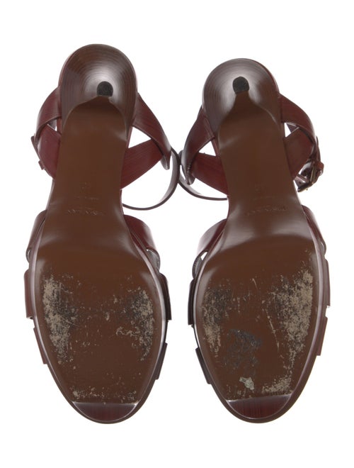 Yves Saint Laurent Leather T-Strap Sandals