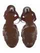 Yves Saint Laurent Leather T-Strap Sandals