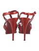 Yves Saint Laurent Patent Leather T-Strap Sandals
