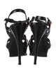 Yves Saint Laurent Patent Leather T-Strap Sandals