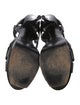 Yves Saint Laurent Patent Leather T-Strap Sandals