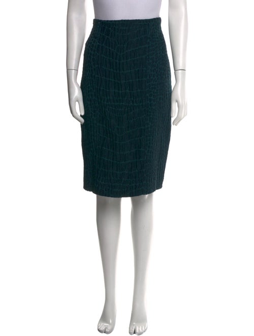 Yves Saint Laurent Alpaca Knee-Length Skirt