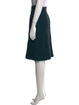 Yves Saint Laurent Alpaca Knee-Length Skirt