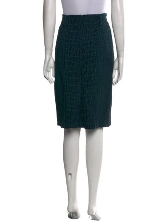 Yves Saint Laurent Alpaca Knee-Length Skirt