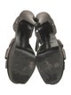 Yves Saint Laurent Rive Gauche Leather T-Strap Sandals
