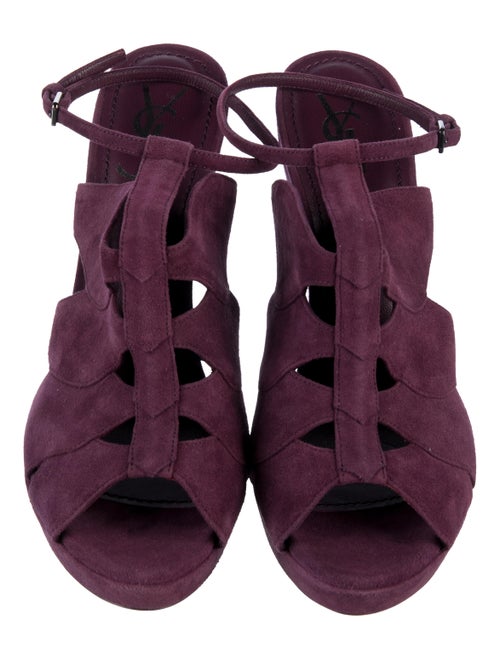 Yves Saint Laurent Suede Slingback Sandals