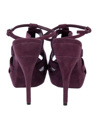 Yves Saint Laurent Suede Slingback Sandals