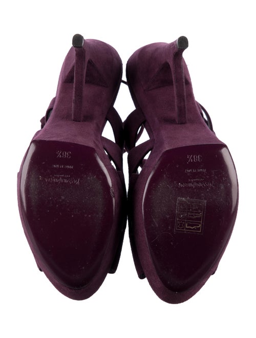 Yves Saint Laurent Suede Slingback Sandals